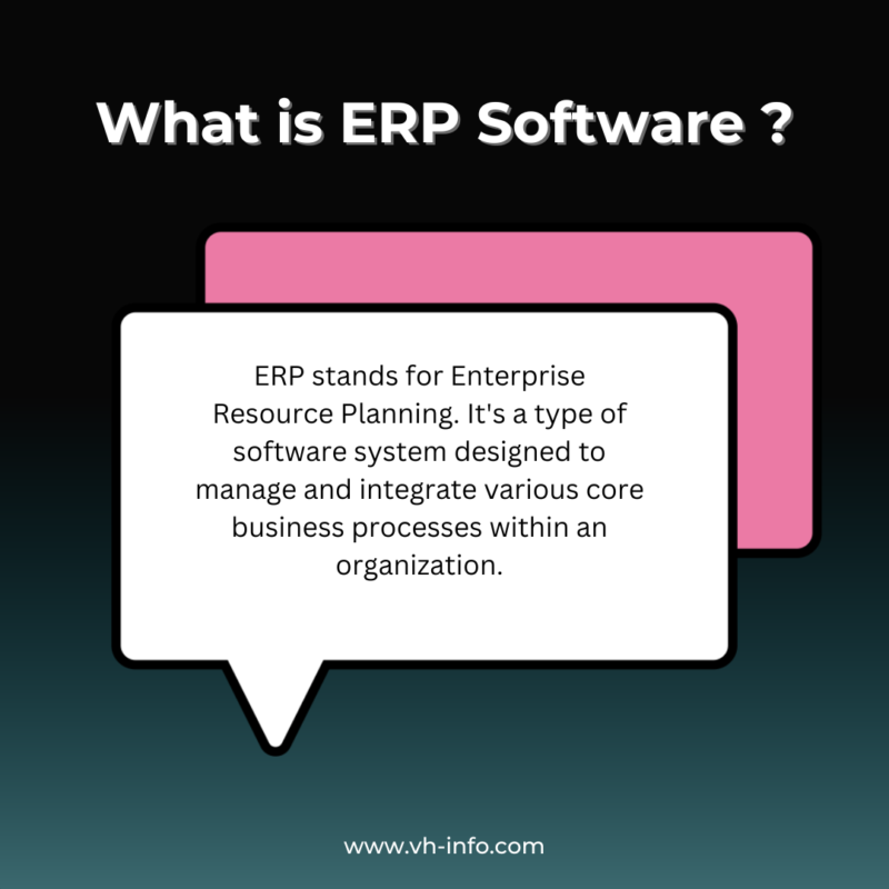 What is ERP Software