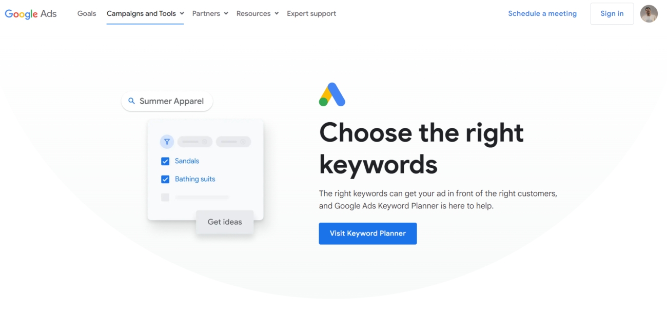 Google Keyword Planner - To Get Keyword Budget for Google Ads