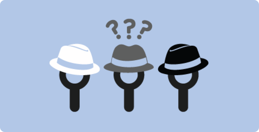 Gray Hat vs. Black Hat vs. White Hat Links