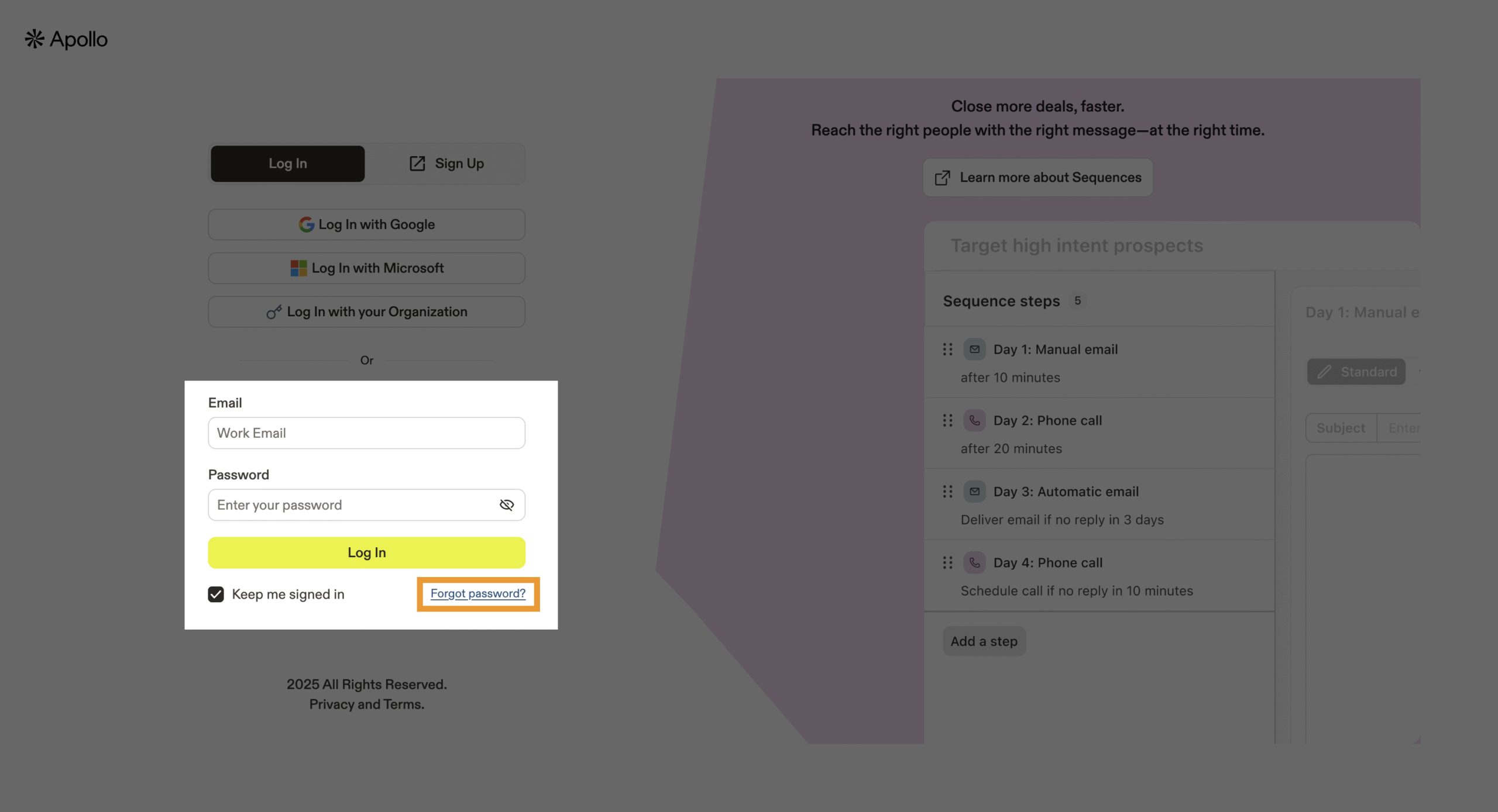 How to Reset Your Apollo.io Password?