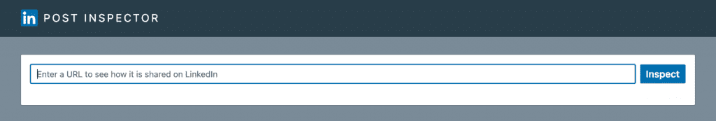 LinkedIn Post Inspector
