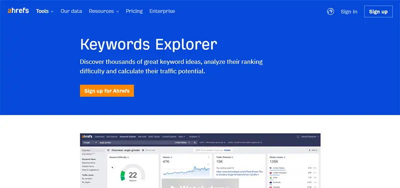 What is the Keywords Explorer Ahrefs Tool?