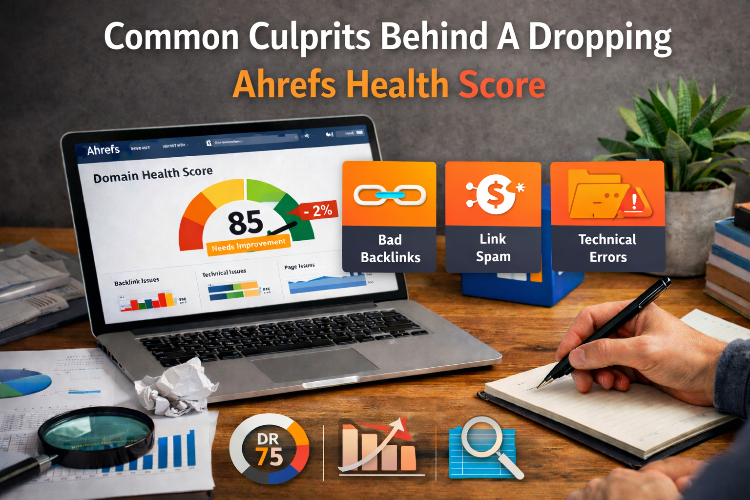 Common Culprits Behind A Dropping Ahrefs Health Score