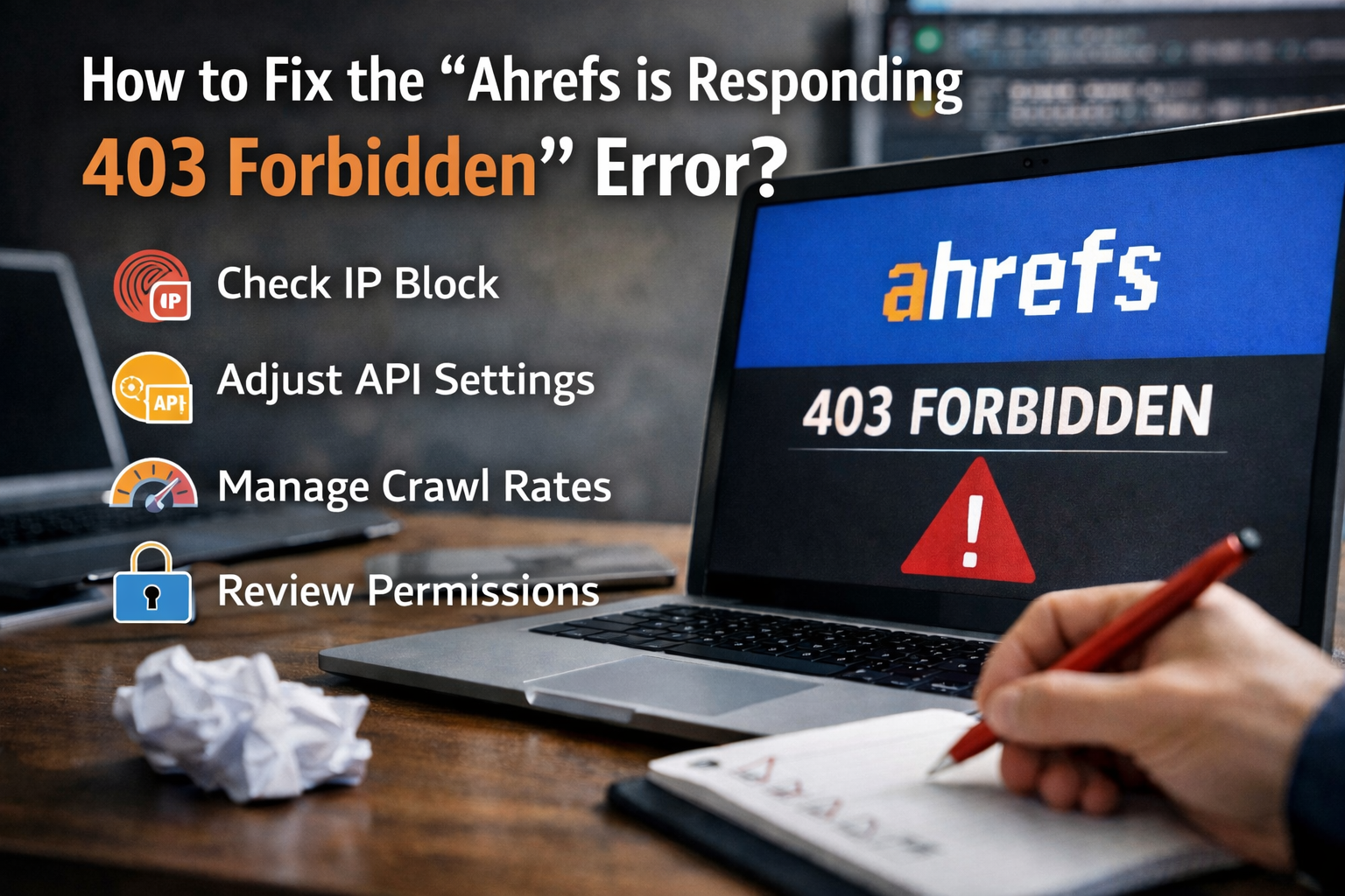 How to Fix the "Ahrefs is Responding 403 Forbidden" Error?