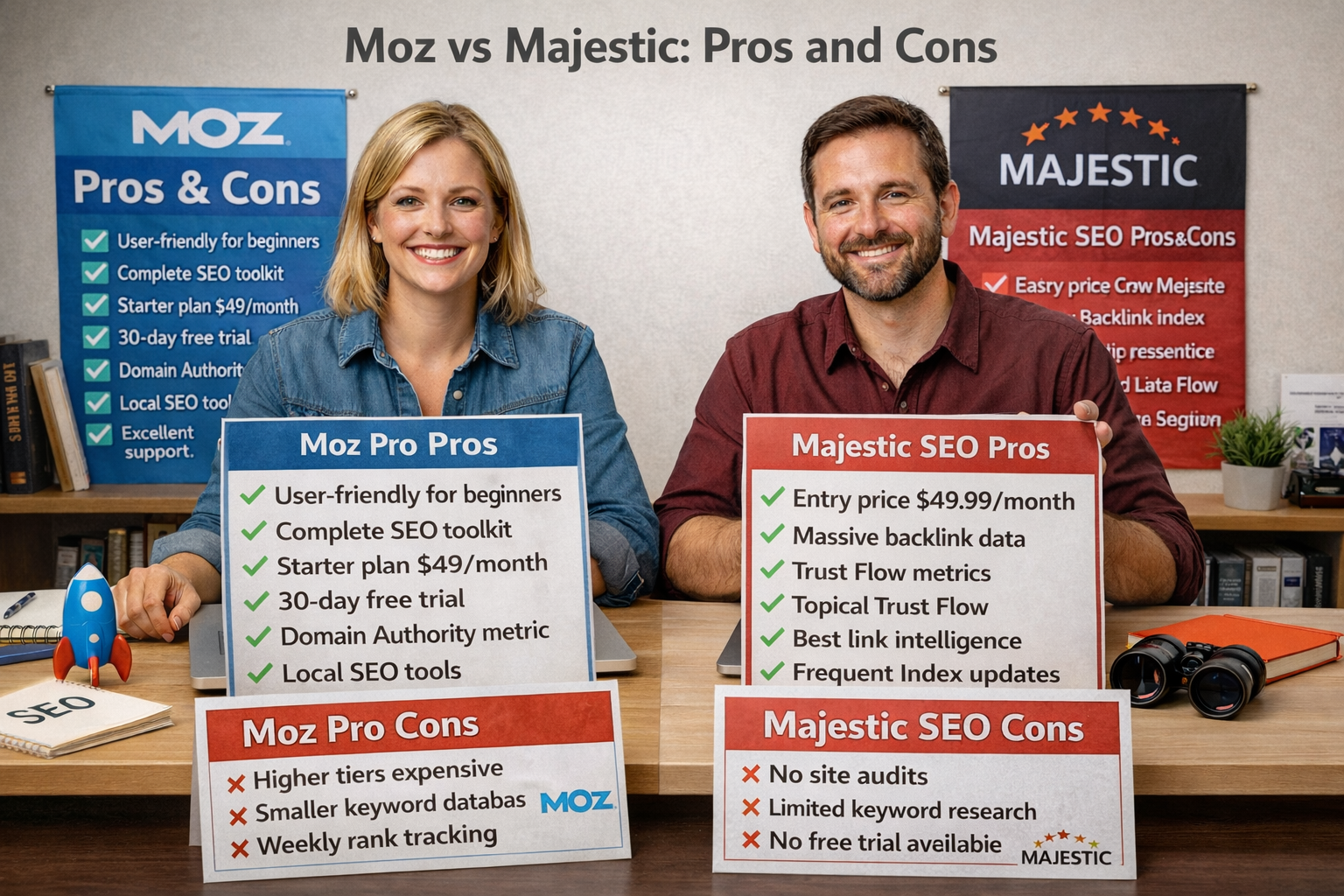 Moz vs Majestic: Pros and Cons