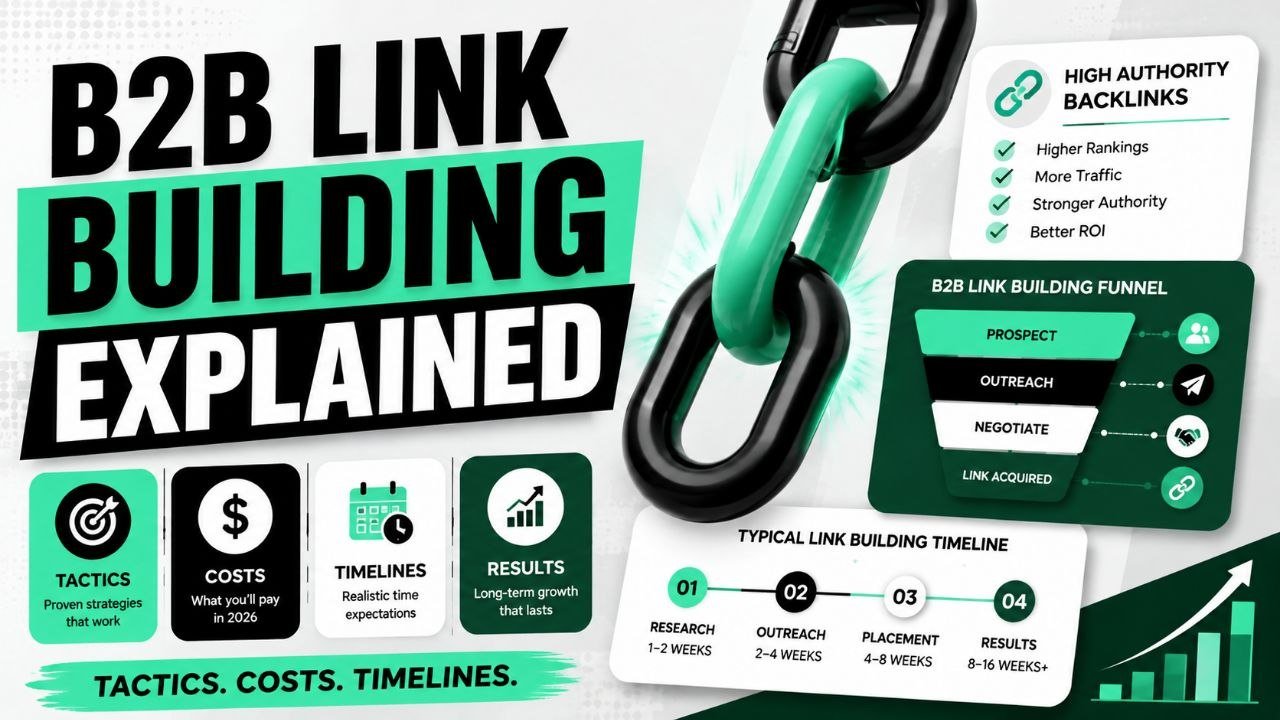 B2B Link Building Explained: Tactics, Costs and Timelines