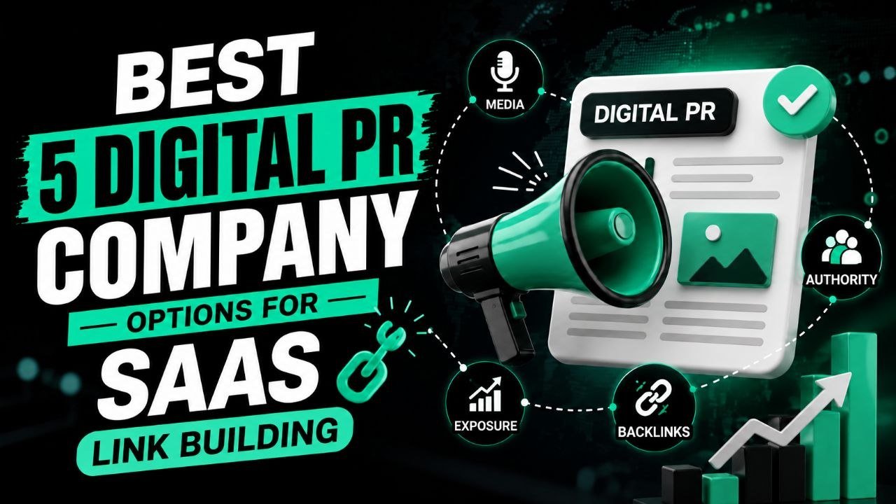 Best 5 Digital PR Company Options for SaaS Link Building