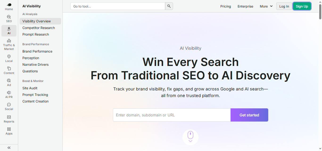 Semrush AI Visibility Toolkit