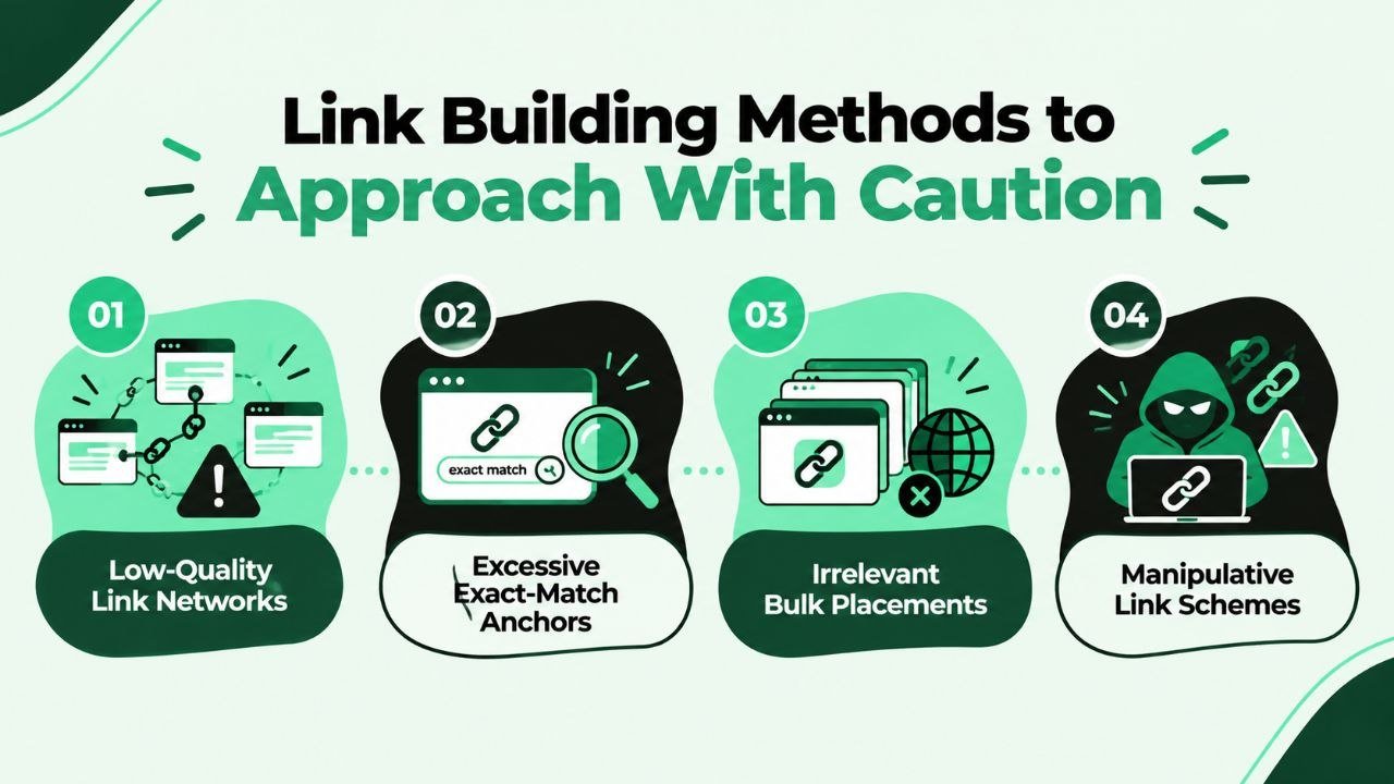 Link Building Methods to Approach With Caution