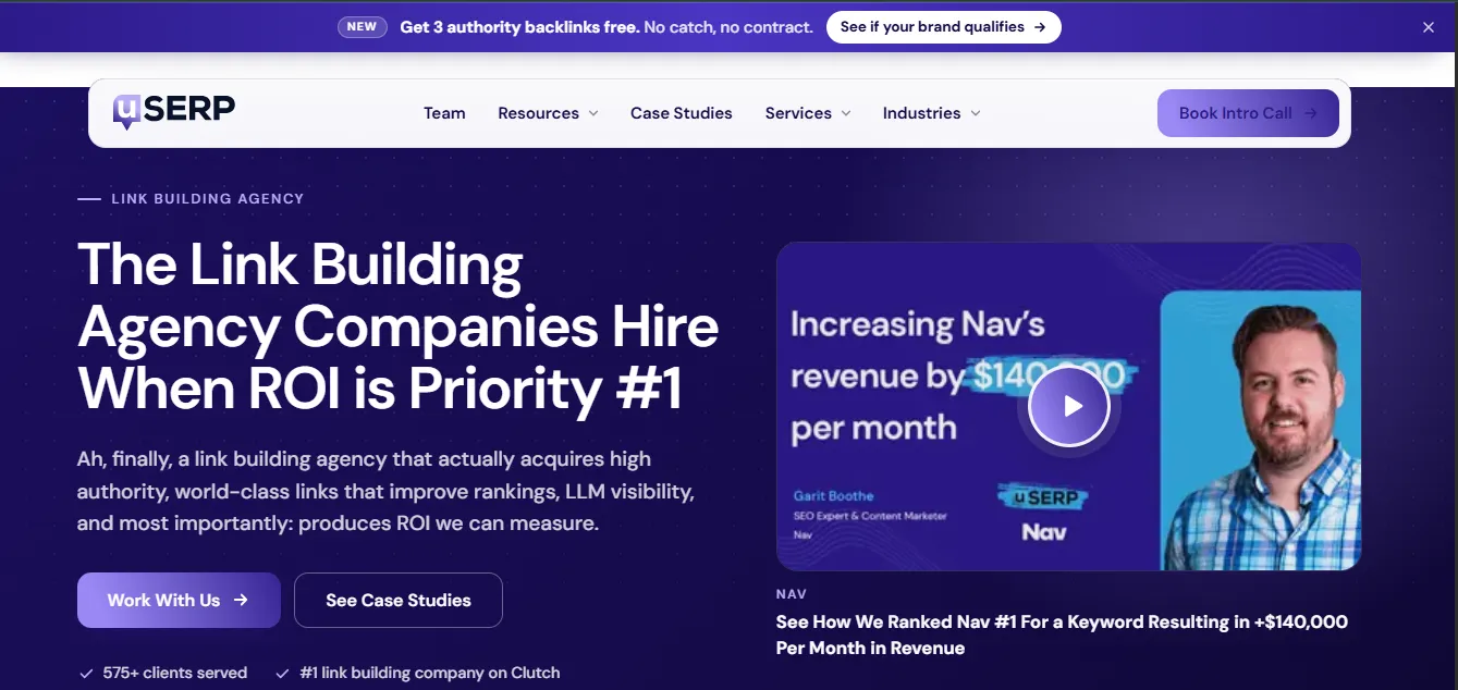 uSERP - Home page
